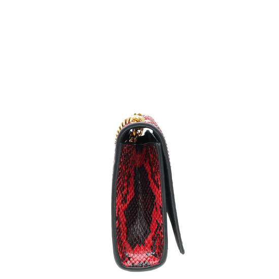 YSL Red Python Kate Tassel Mini Shoulder Bag