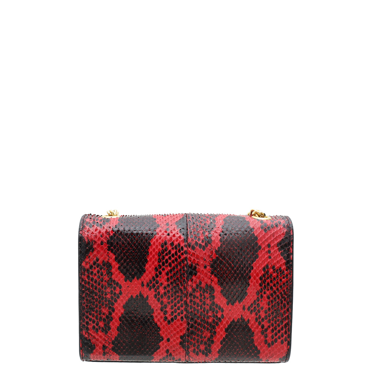 YSL Red Python Kate Tassel Mini Shoulder Bag