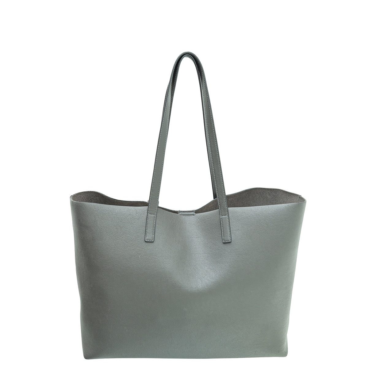YSL Storm Gray E/W Shopping Tote Large Bag-YSL-THE CLOSET