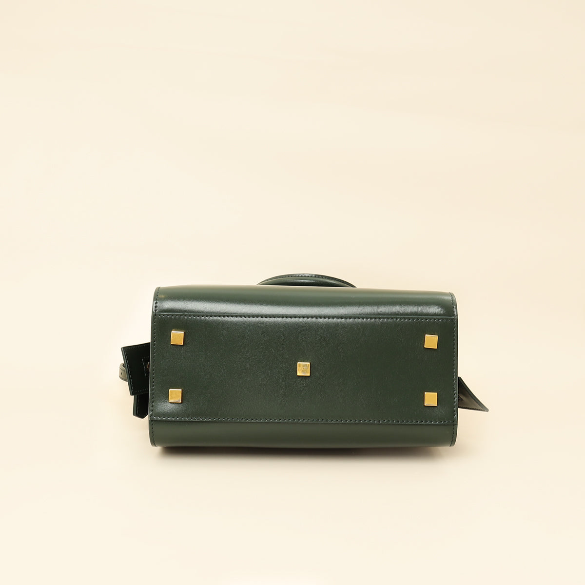 YSL Forest Green Uptown Small Tote Top Handle Bag-YSL-THE CLOSET