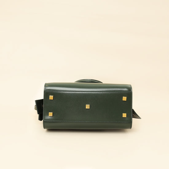 YSL Forest Green Uptown Small Tote Top Handle Bag-YSL-THE CLOSET