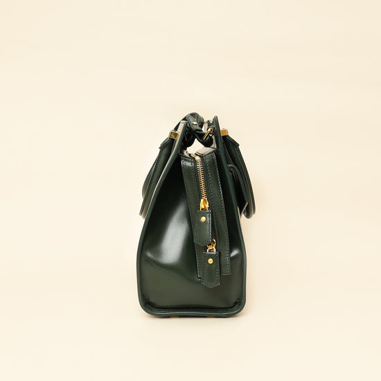 YSL Forest Green Uptown Small Tote Top Handle Bag-YSL-THE CLOSET