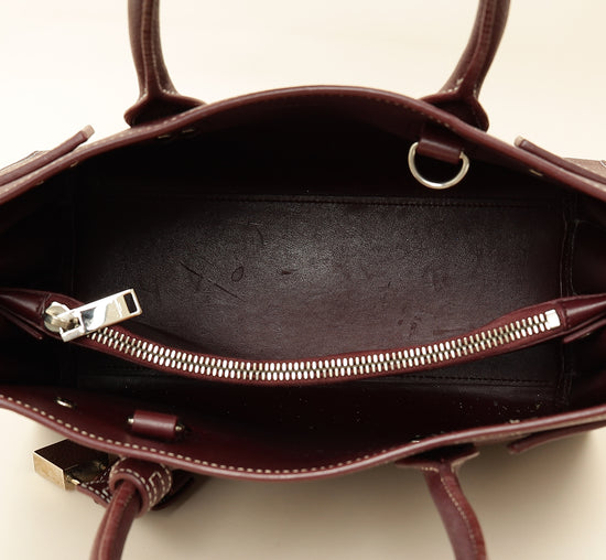 YSL Burgundy Sac De Jour Baby Bag-YSL-THE CLOSET