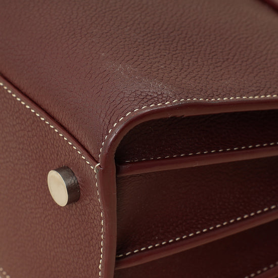 YSL Burgundy Sac De Jour Baby Bag-YSL-THE CLOSET