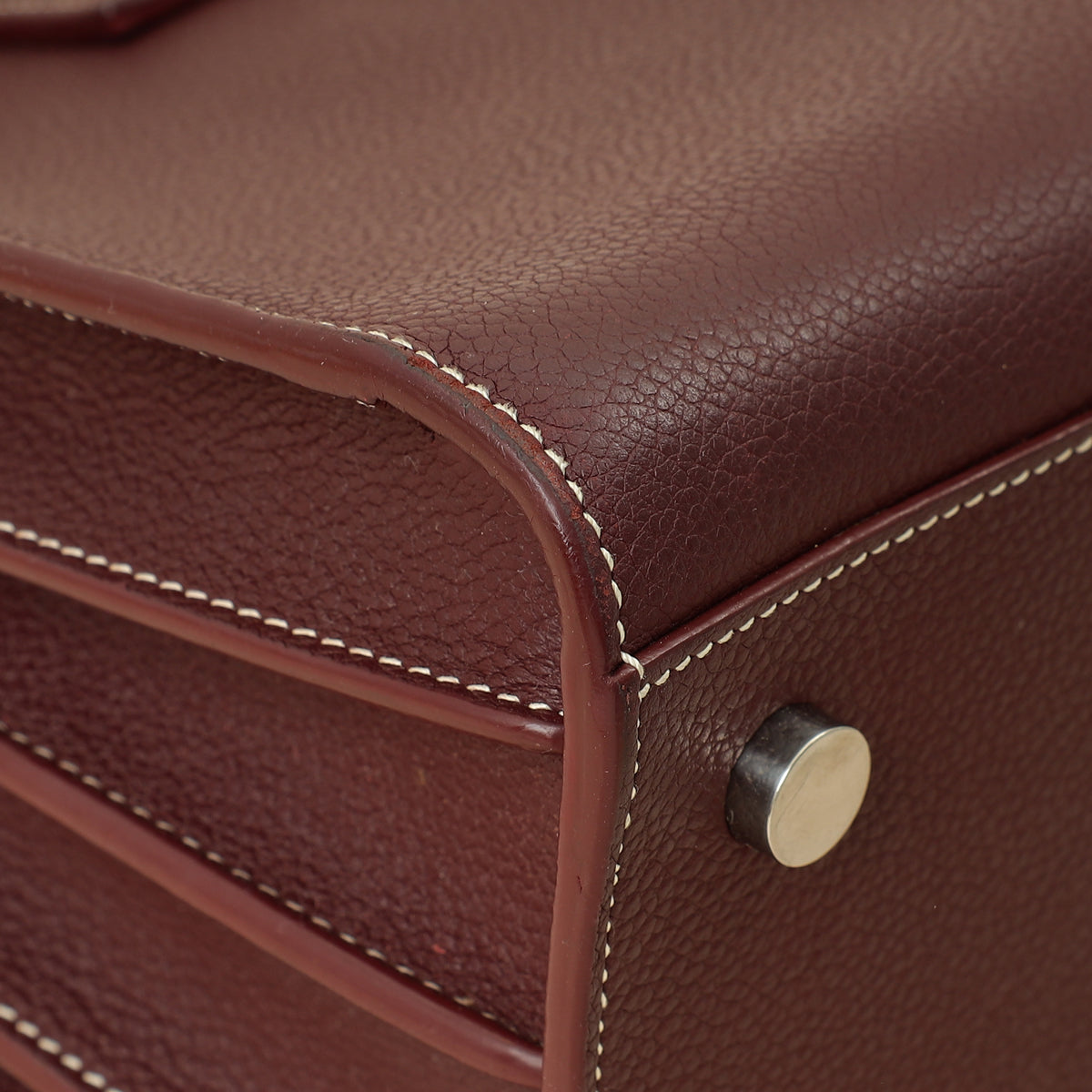 YSL Burgundy Sac De Jour Baby Bag-YSL-THE CLOSET