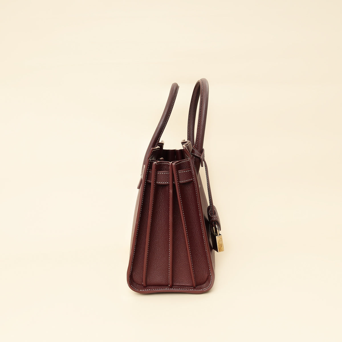 YSL Burgundy Sac De Jour Baby Bag-YSL-THE CLOSET