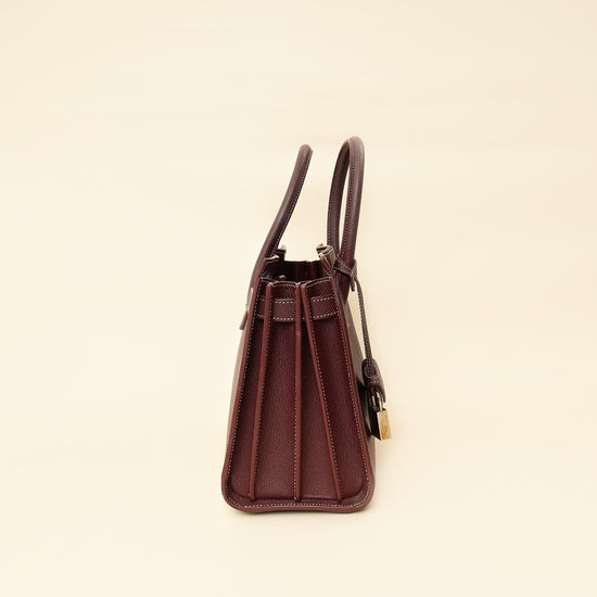 YSL Burgundy Sac De Jour Baby Bag-YSL-THE CLOSET