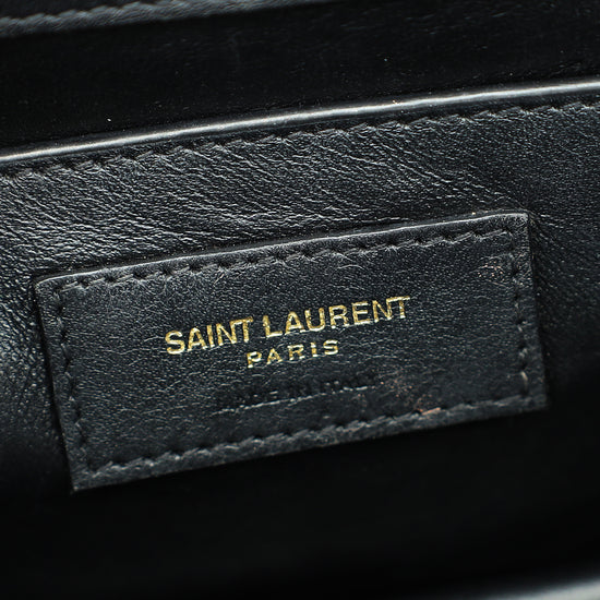 YSL Black Sunset Medium Shoulder Bag