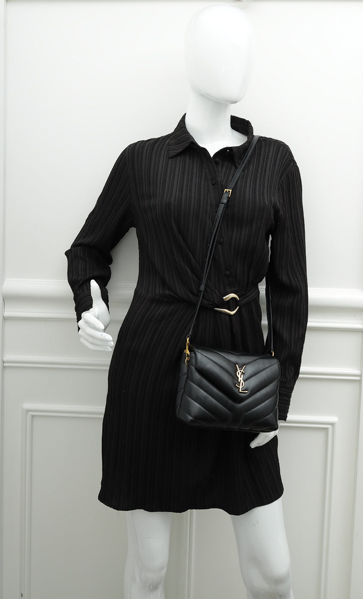 YSL Black Toy Loulou Shoulder Bag