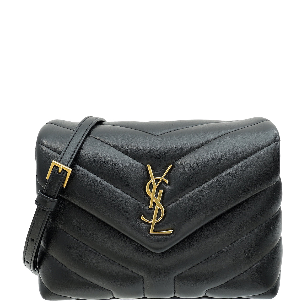 YSL Black Toy Loulou Shoulder Bag