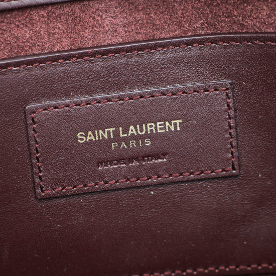 YSL Burgundy Kate Tassel Medium Shoulder Bag