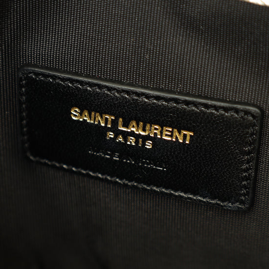 YSL Metallic Gold Monogram Chevron Envelope Chain Wallet-YSL-THE CLOSET