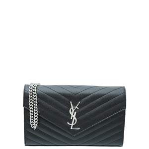 ysl black monogram cassandre wallet
