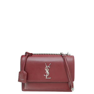 حقيبة متوسطة غروب الشمس بورغوندي ysl