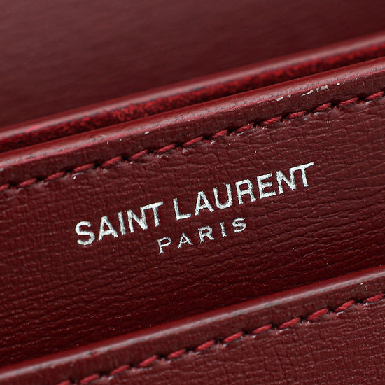 YSL Burgundy Sunset Medium Bag