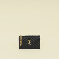 YSL BLack Cassandre Wallet on Chain