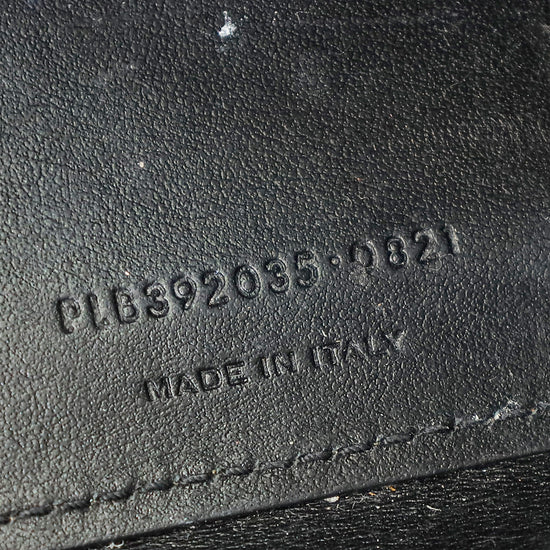 YSL Black Sac De Jour Nano Croco Embossed Bag