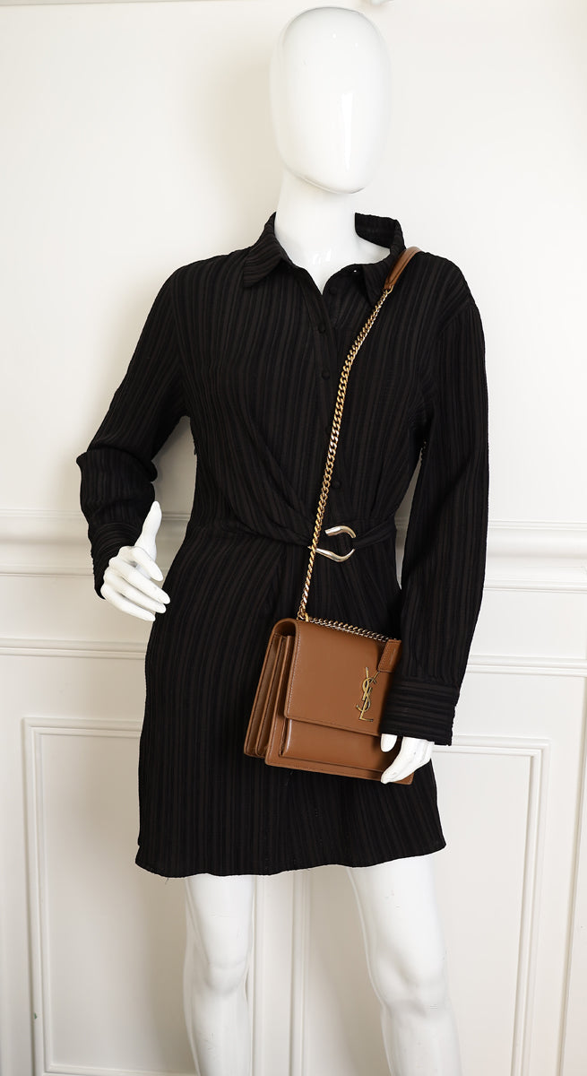 YSL Brown Sunset Medium Bag