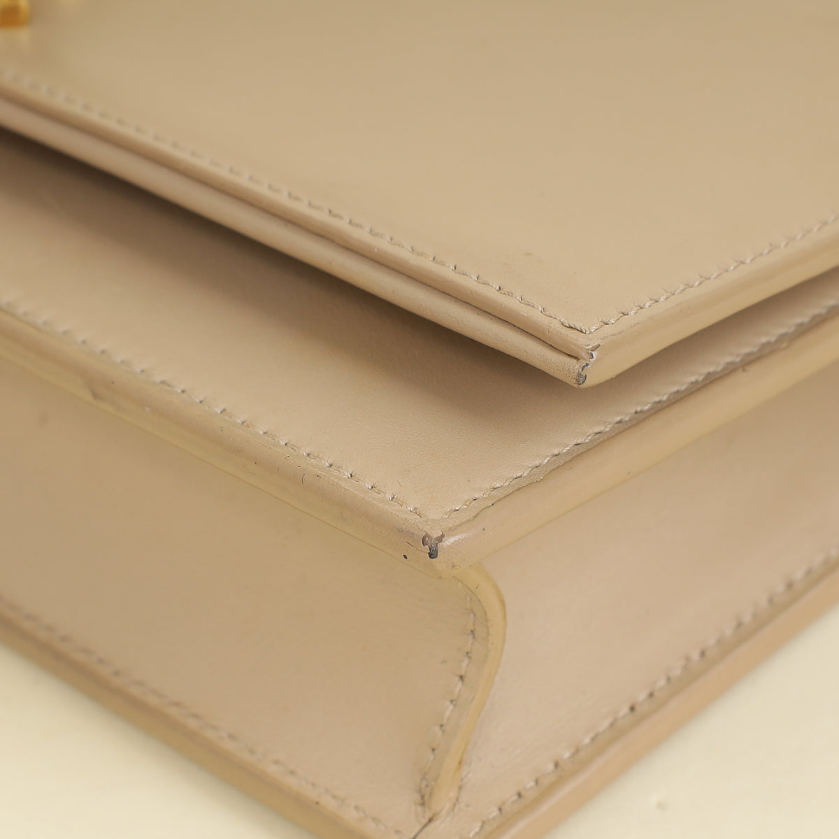 YSL Beige Kate Tassel Chain Wallet-YSL-THE CLOSET