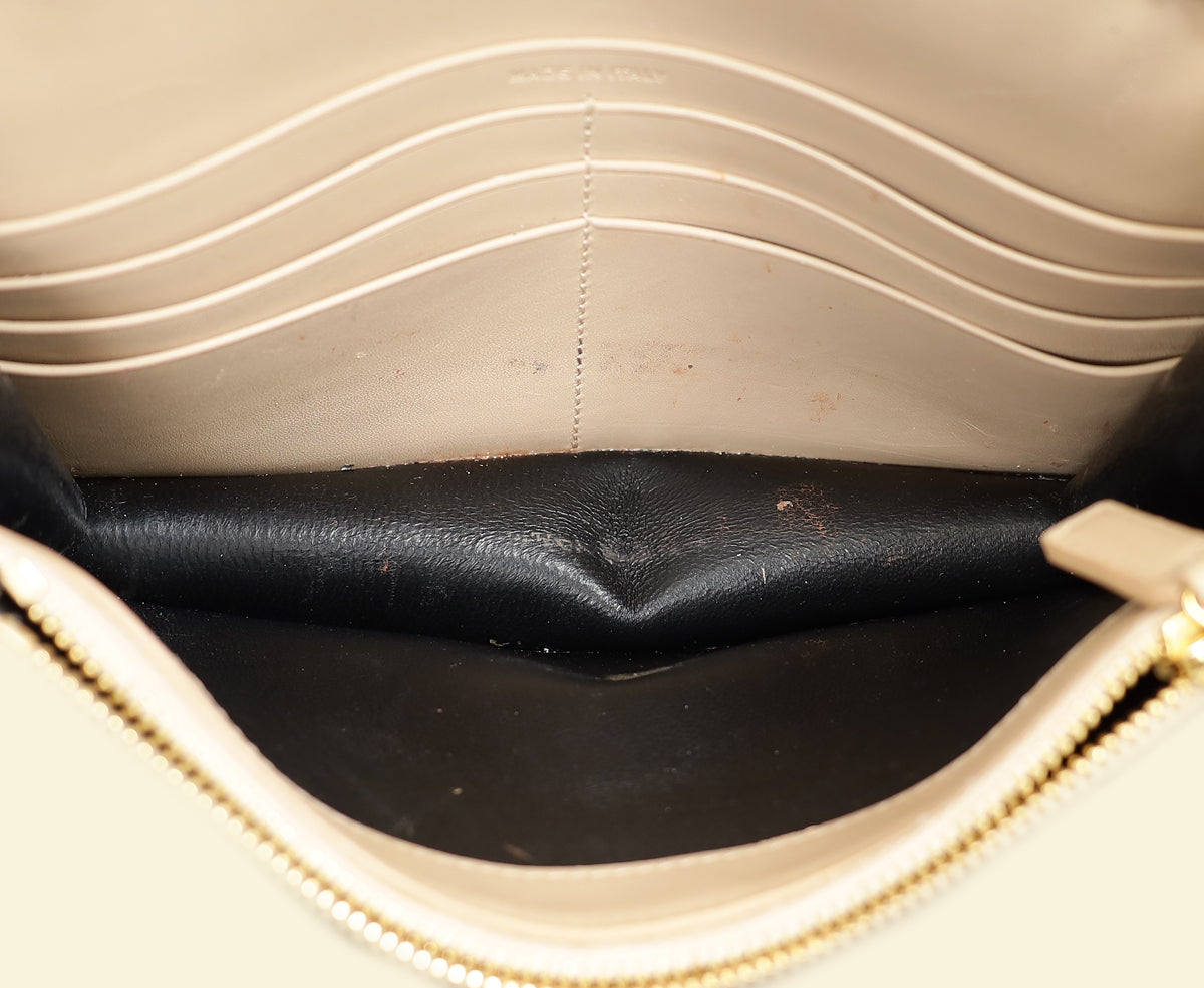 YSL Beige Kate Tassel Chain Wallet-YSL-THE CLOSET