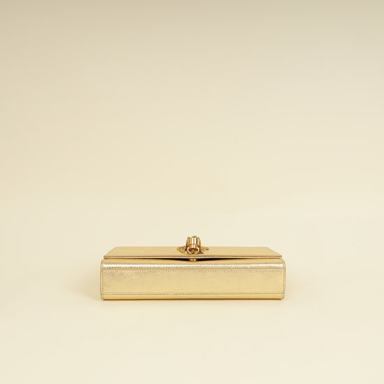 YSL Metallic Gold Kate Tassel Medium Chain Bag-YSL-THE CLOSET