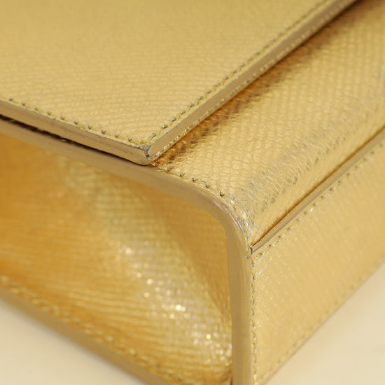 YSL Metallic Gold Kate Tassel Medium Chain Bag-YSL-THE CLOSET