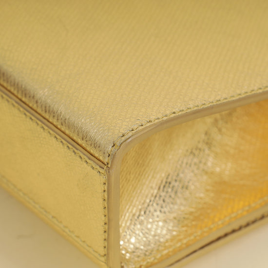 YSL Metallic Gold Kate Tassel Medium Chain Bag-YSL-THE CLOSET