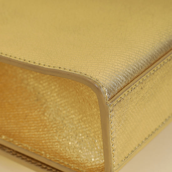 YSL Metallic Gold Kate Tassel Medium Chain Bag-YSL-THE CLOSET