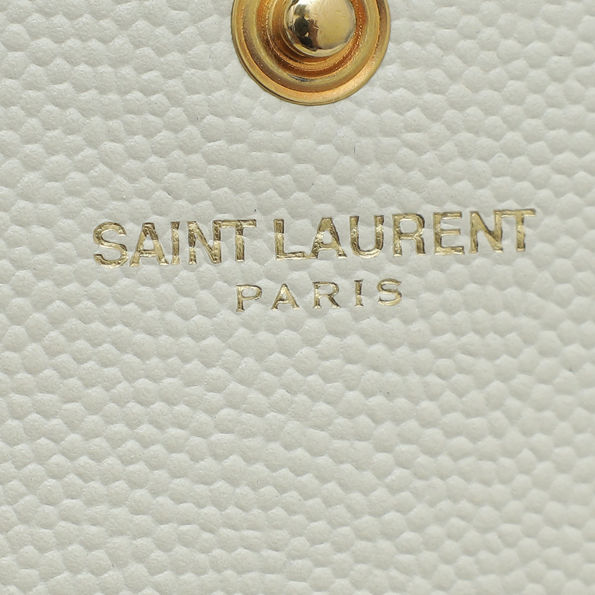 Saint Laurent Wallet on Chain Cassandre Ysl Monogram White Leather Cro -  MyDesignerly