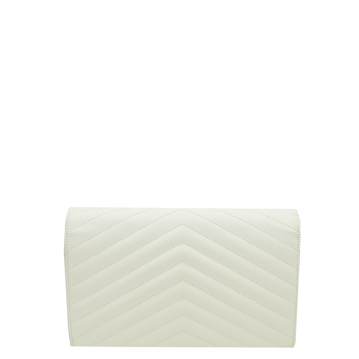 YSL White Monogram Cassandre Chain Wallet-YSL-THE CLOSET