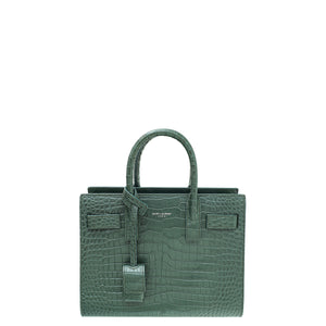 ysl green green dark sac de jour bag nano