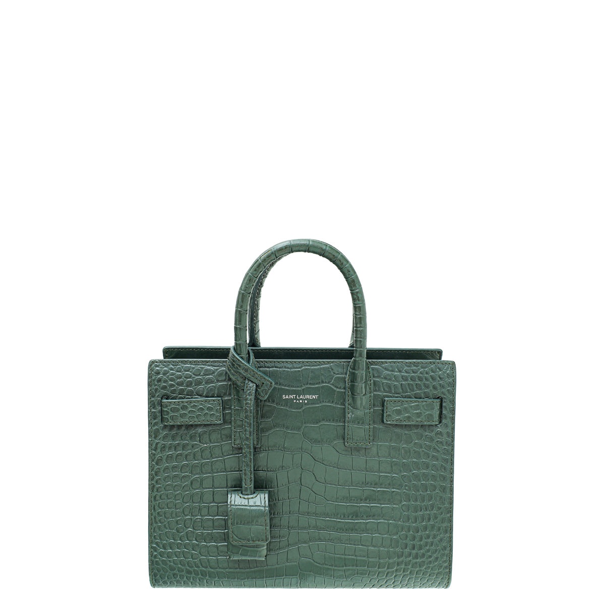 YSL SAC DE JOUR NANO IN CROCODILE EMBOSSED LEATHER