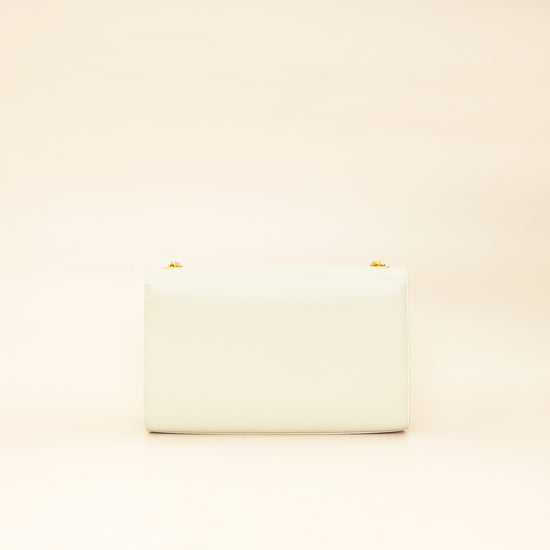 YSL Blanc Vintage Kate Tasel Medium Shoulder Bag