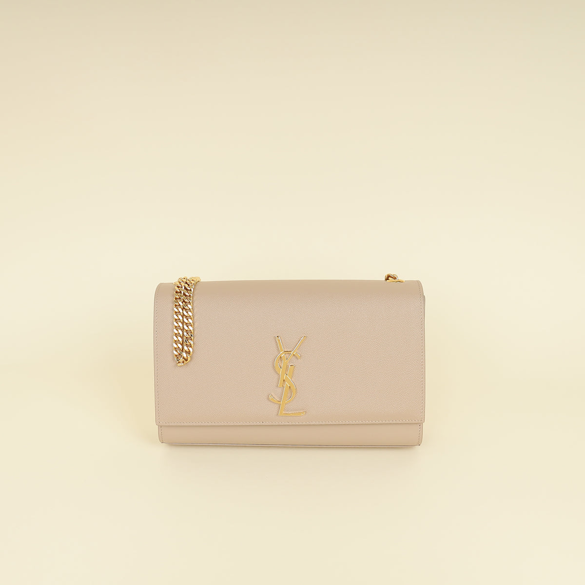 YSL Beige Monogram Kate Medium Shoulder Bag-YSL-THE CLOSET