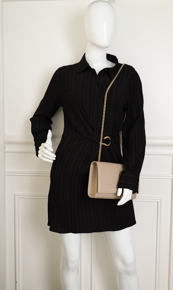 YSL Beige Monogram Kate Medium Shoulder Bag-YSL-THE CLOSET