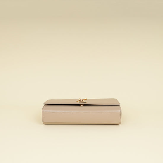 YSL Beige Monogram Kate Medium Shoulder Bag-YSL-THE CLOSET