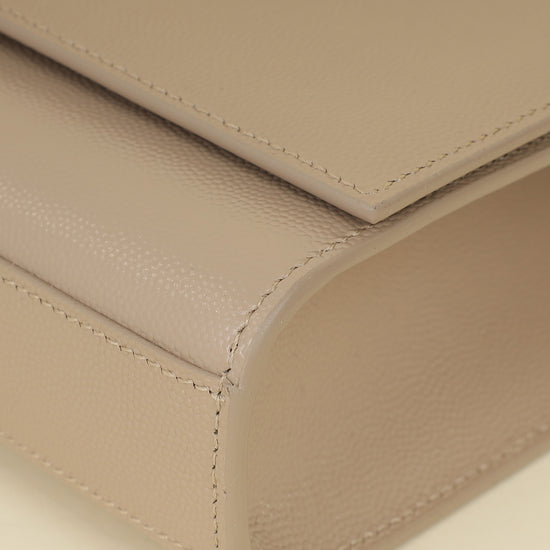 YSL Beige Monogram Kate Medium Shoulder Bag-YSL-THE CLOSET