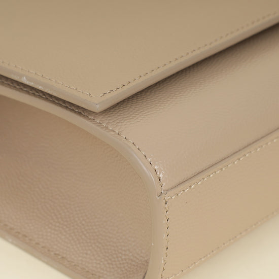 YSL Beige Monogram Kate Medium Shoulder Bag-YSL-THE CLOSET