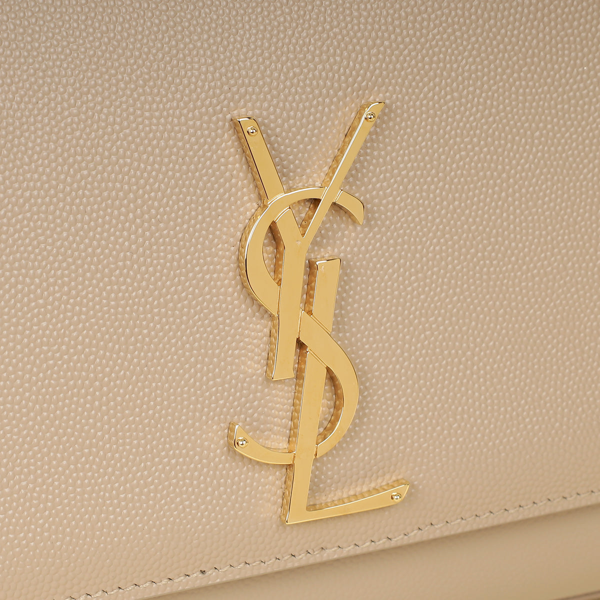 YSL Beige Monogram Kate Medium Shoulder Bag-YSL-THE CLOSET