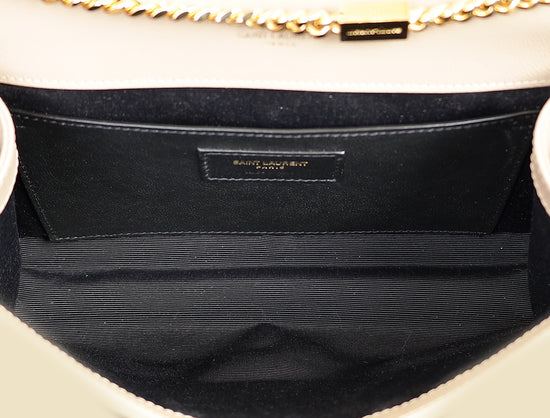 YSL Beige Monogram Kate Medium Shoulder Bag-YSL-THE CLOSET