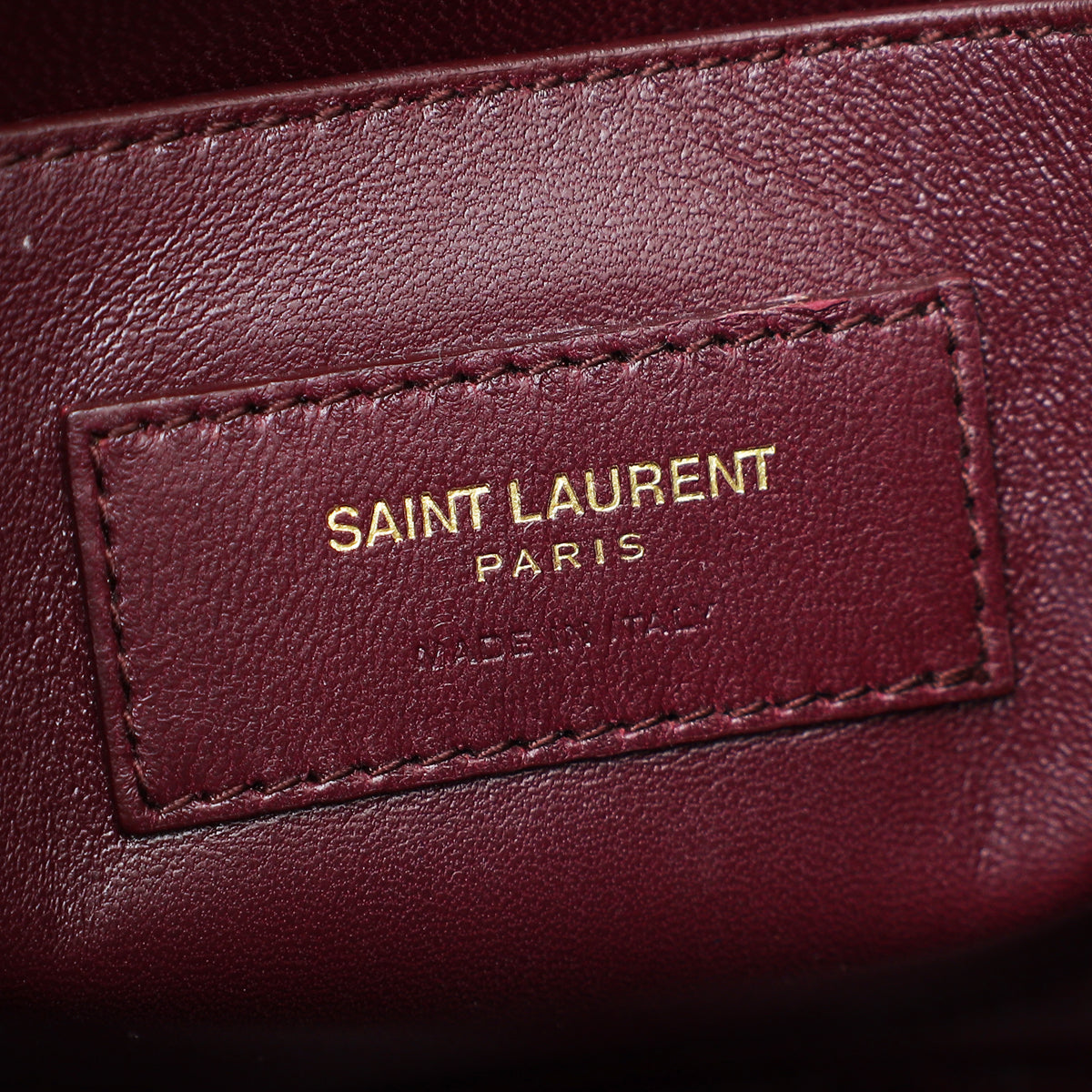 YSL Burgundy Sunset Python Medium Bag