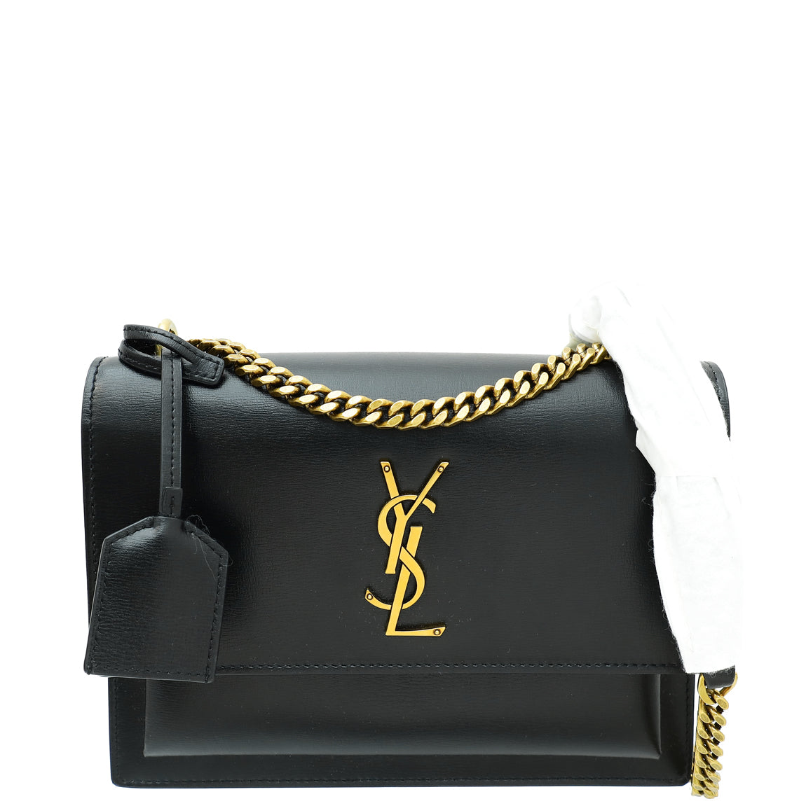 YSL Black Sunset Medium Bag-YSL-THE CLOSET