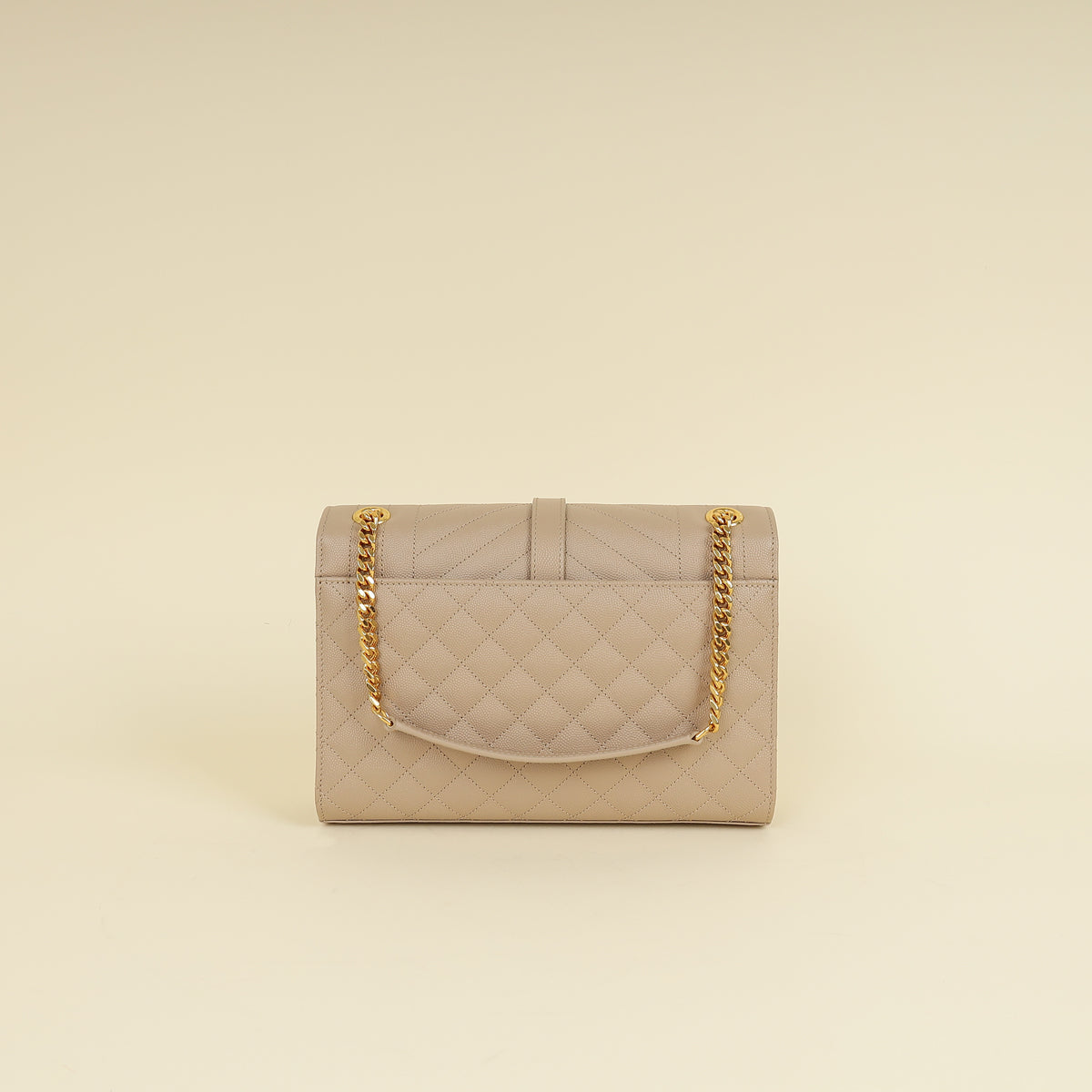 YSL Nude Mix Quilted Envelope Medium Shoulder Bag-YSL-THE CLOSET