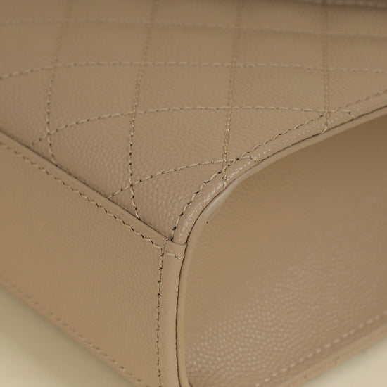 YSL Nude Mix Quilted Envelope Medium Shoulder Bag-YSL-THE CLOSET