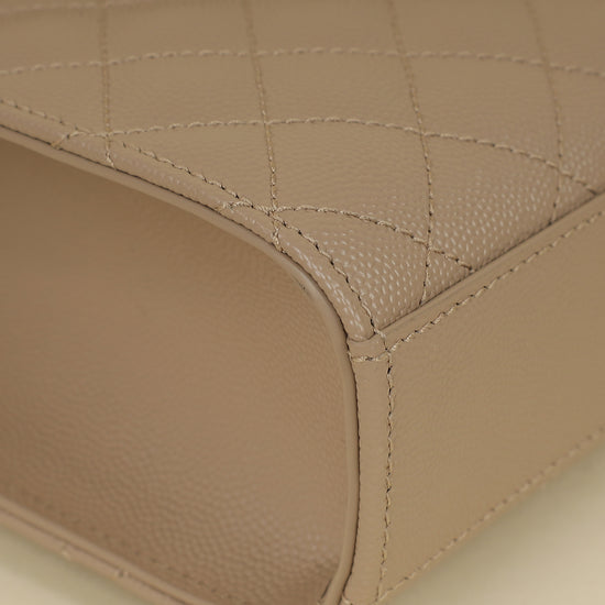 YSL Nude Mix Quilted Envelope Medium Shoulder Bag-YSL-THE CLOSET