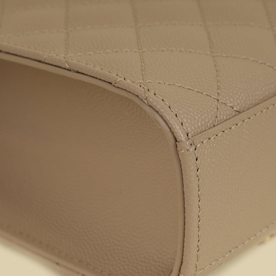 YSL Nude Mix Quilted Envelope Medium Shoulder Bag-YSL-THE CLOSET