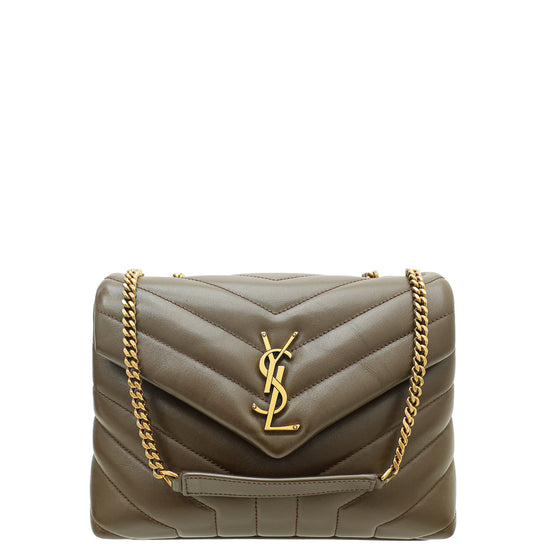 YSL Brown LouLou Small Shoulder Bag