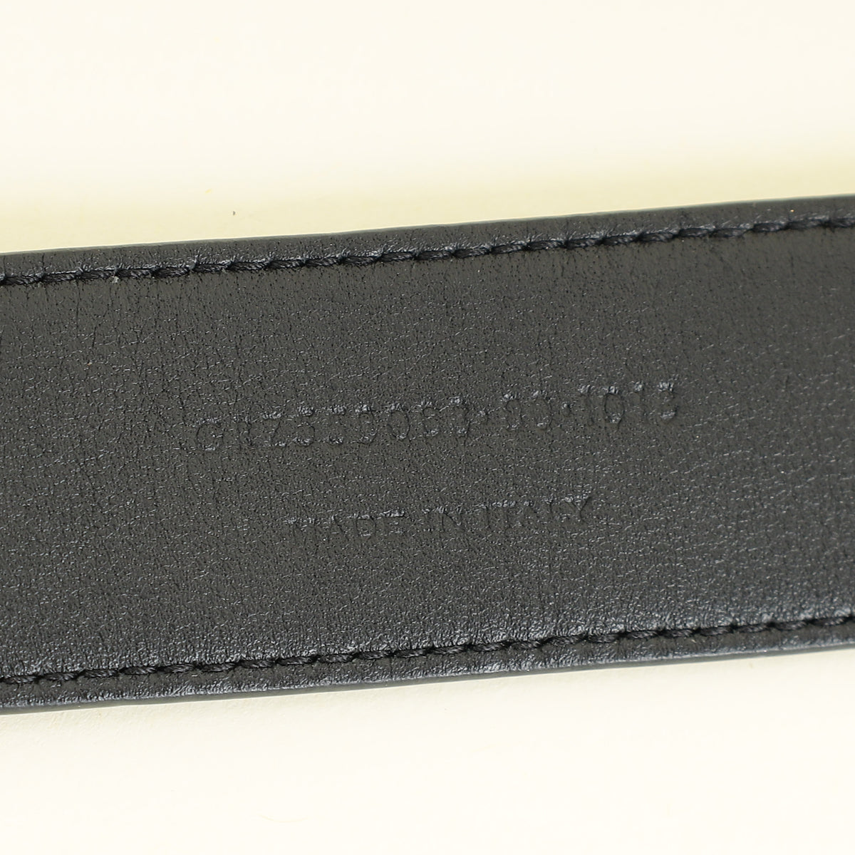 YSL Black Cassandre Buckle Croco Embossed 30mm Belt