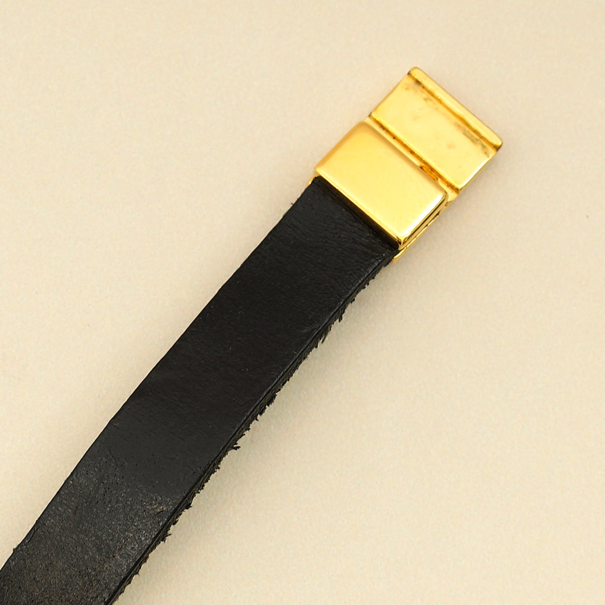 YSL Black Single Tour Cassandre Bracelet-YSL-THE CLOSET