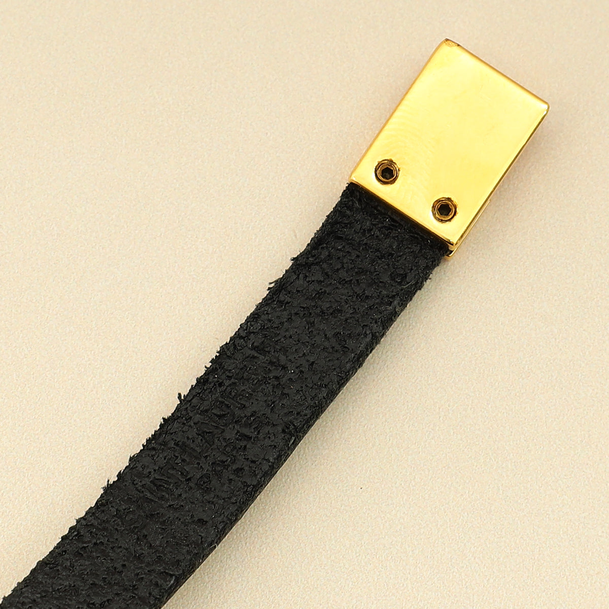 YSL Black Single Tour Cassandre Bracelet-YSL-THE CLOSET